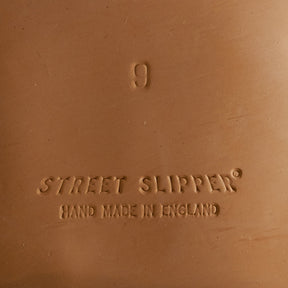 Bowhill & Elliott Beige Leather Street Slippers