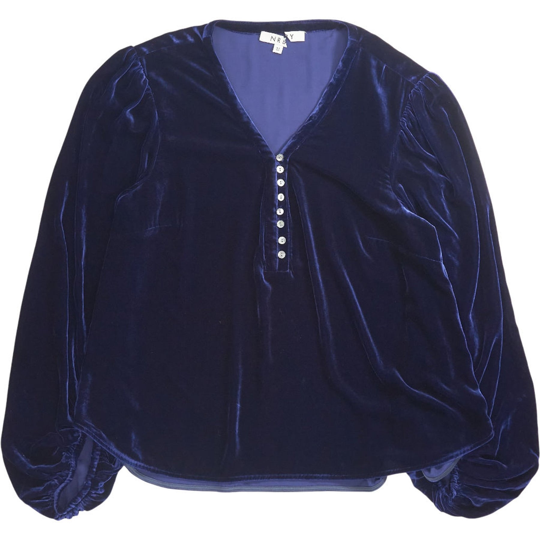NRBY Blue Velvet Blouse