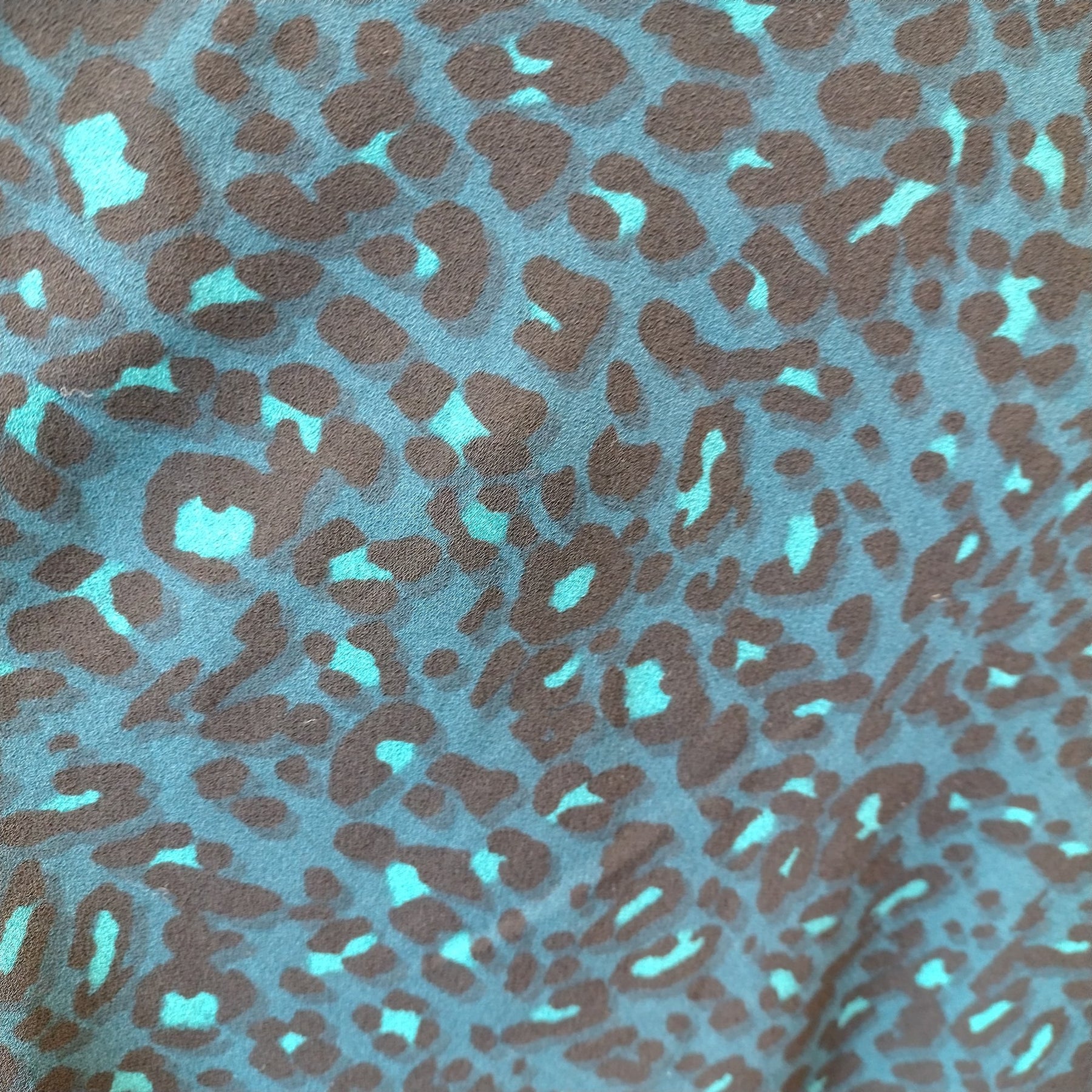 Hush Blue Leopard Print Mini Dress