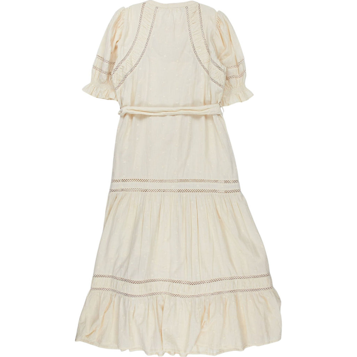 WYSE Cream Long Dress Cotton