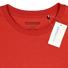 Schiesser Red Organic Cotton Sleep Shirt