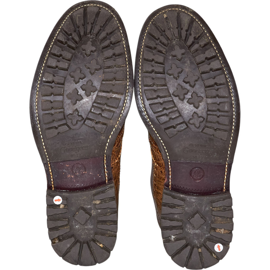 LRS Brown Leather Brogue Boots