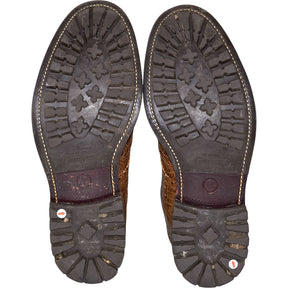 LRS Brown Leather Brogue Boots