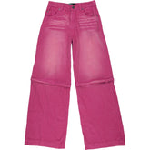 Basic Pleasure Mode Pink Cotton Trousers