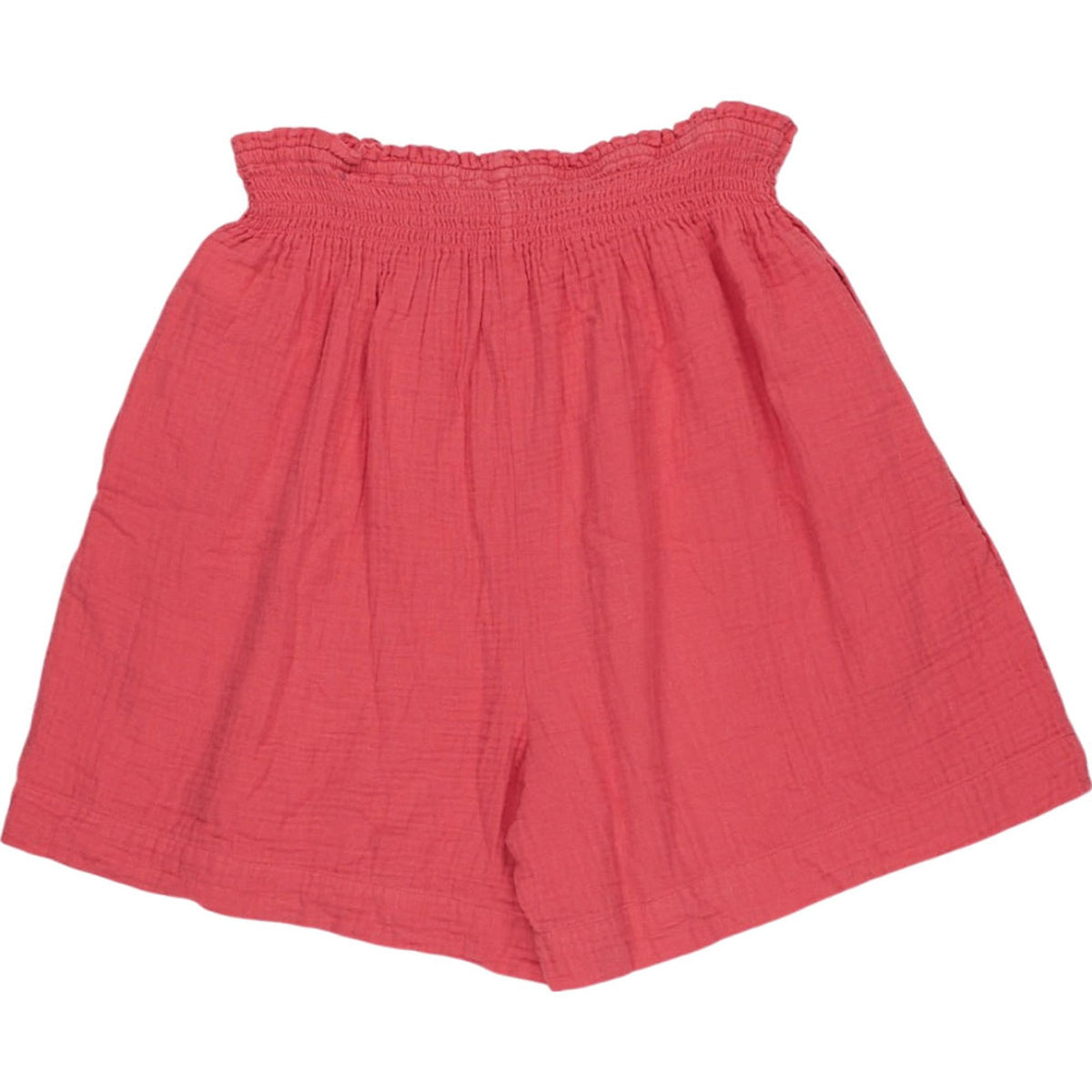 NRBY Red Crinkle Shorts