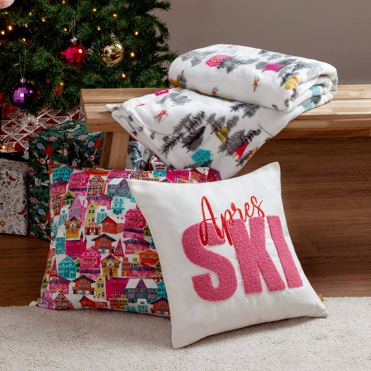 Aspen Fleece Throw Snow
