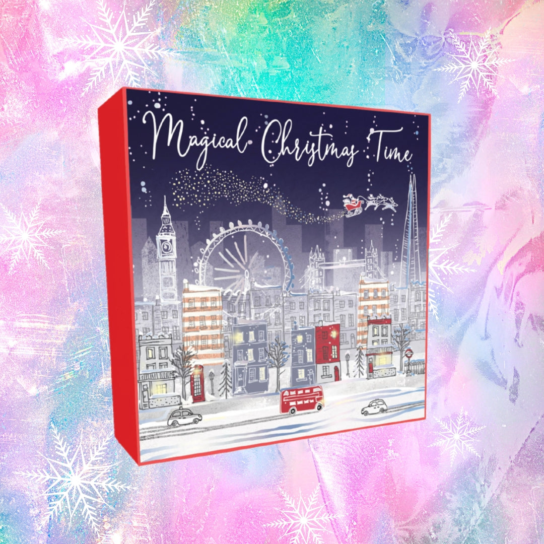Christmas London Scene Christmas cards - pack of 8