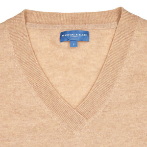 Beaufort & Blake Beige V-Neck Jumper