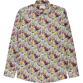 Eton Multi Floral Print Long Sleeve Shirt