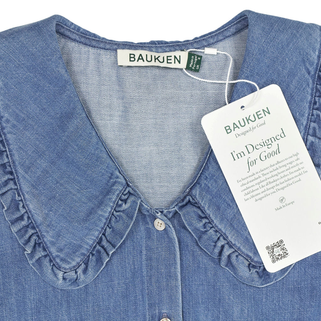 Baukjen Blue Dani Organic Denim Blouse