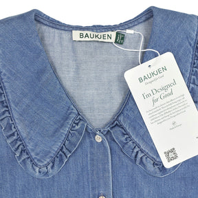Baukjen Blue Dani Organic Denim Blouse