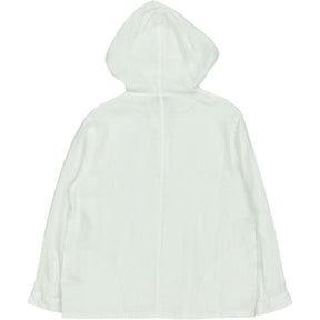 NRBY White Linen Hoodie