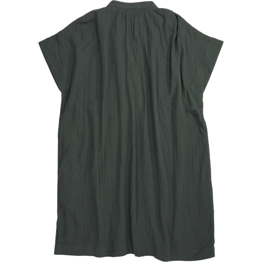 NRBY Green Crinkle Dress