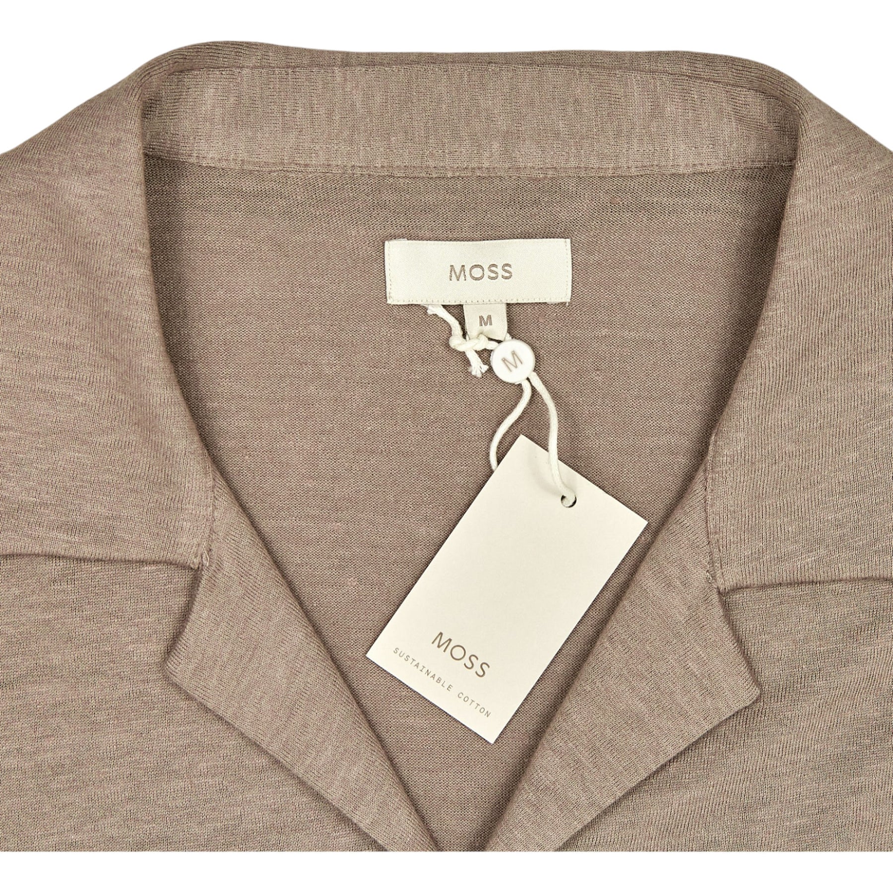 Moss Dark Taupe Cotton Linen Shirt