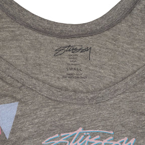 Stussy Grey Graphic T-Shirt