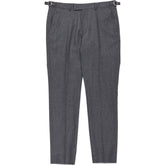 Moss London Grey Skinny Fit Wool Trousers