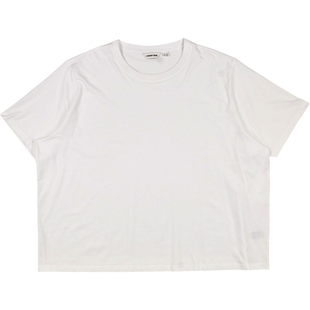 Lands' End White Cotton T-Shirt