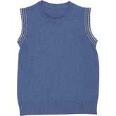 Beaufort Blue Wool Blend Sleeveless Knit Size label removed