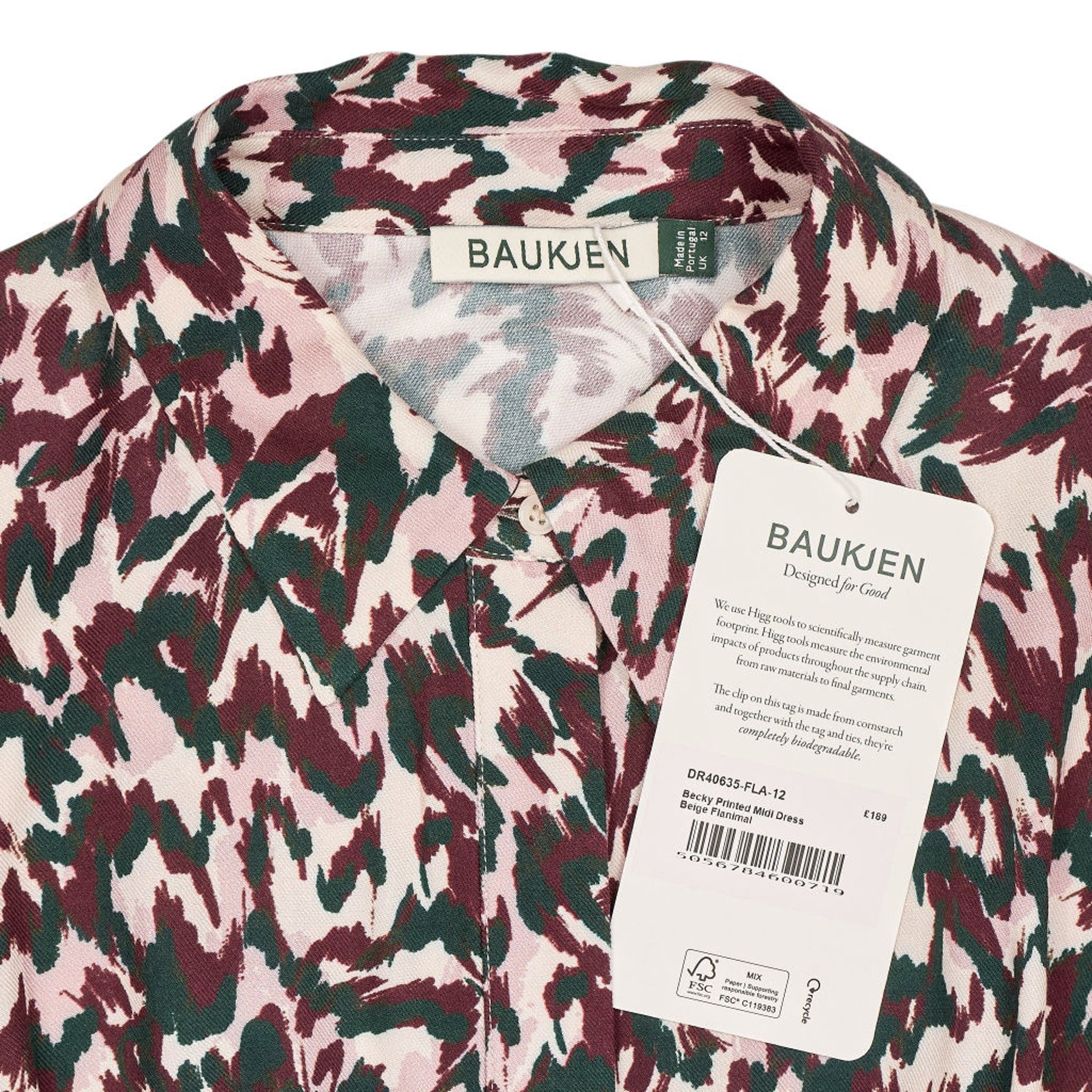 Baukjen Multicoloured Printed Becky Midi Dress