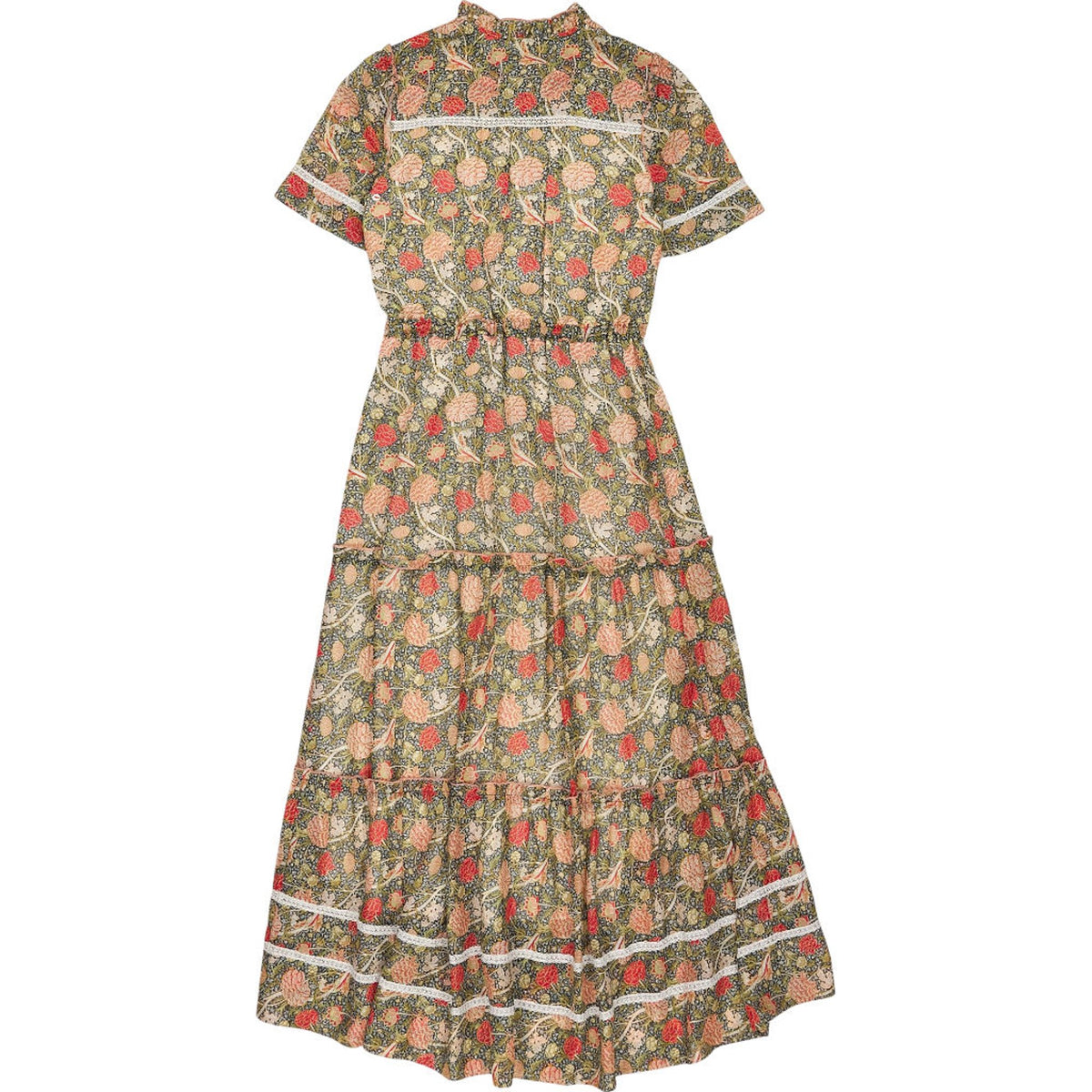 ME+EM Floral Print Midi Dress