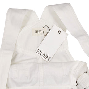 Hush White Cotton Dungarees