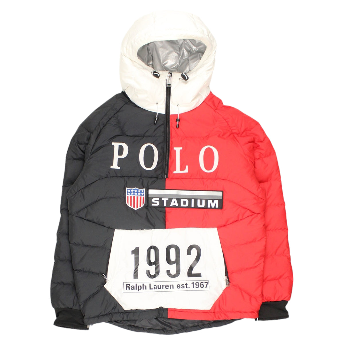 Polo Ralph Lauren Down Pullover Hoodie Jacket Men S 1992 LTD Stadium