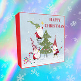 Gnomes Decorating Christmas Tree Christmas cards - pack of 8
