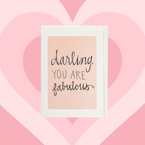 'You Are Fabulous' - letterpress printed greeting card