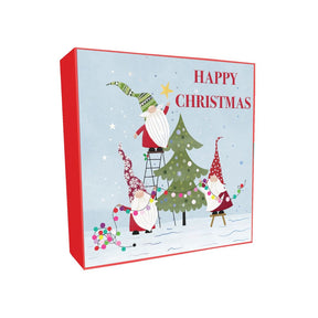 Gnomes Decorating Christmas Tree Christmas cards - pack of 8