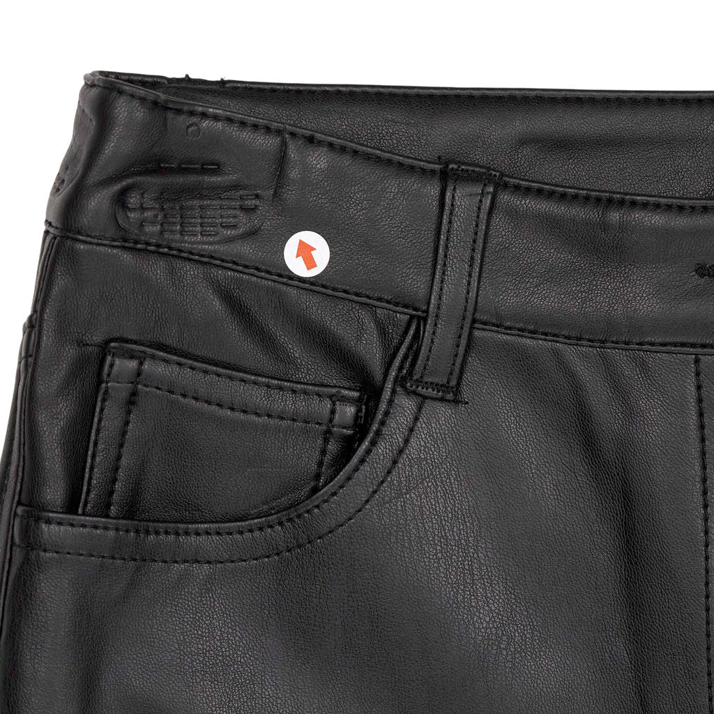 WYSE Black Josie Faux Leather Trousers