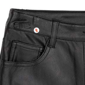 WYSE Black Josie Faux Leather Trousers