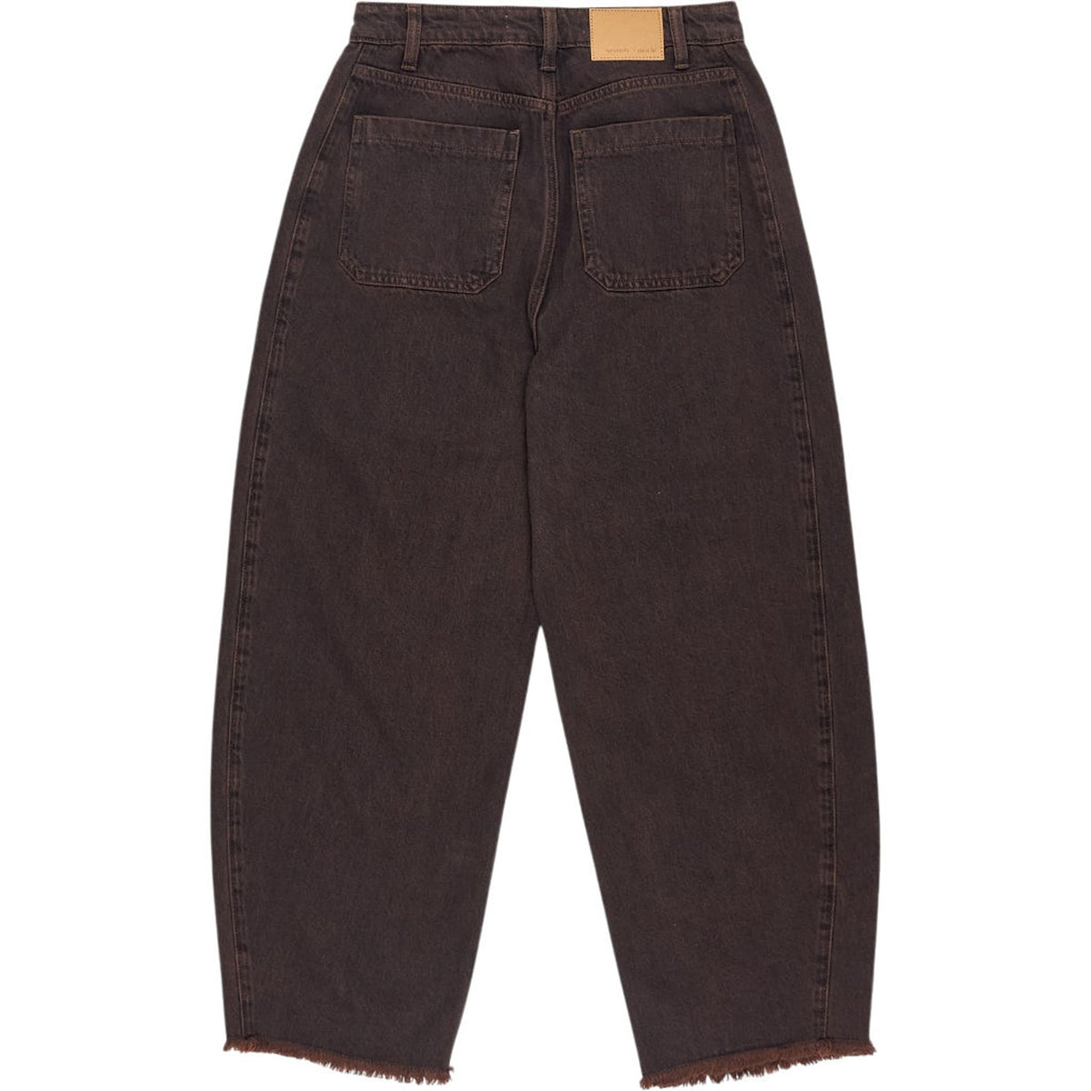 seventy + mochi Brown Fringe Hem Jeans