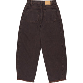 seventy + mochi Brown Fringe Hem Jeans