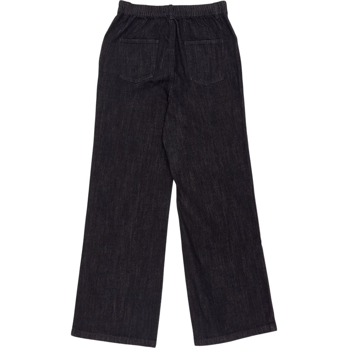 Wyse Black Luna Relaxed Wide Leg Jeans