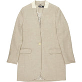 Me+Em Beige Contrast Collar Jacket