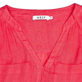 NRBY Pink Linen Blouse