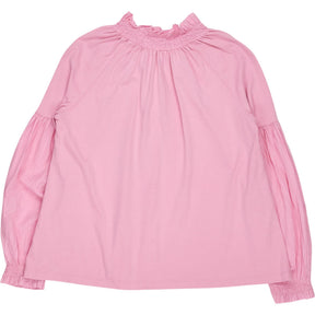 NRBY Pink Ruffle Neck Blouse