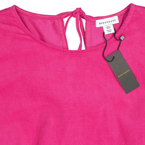 Warehouse Hot Pink Baby Cord Smock Dress