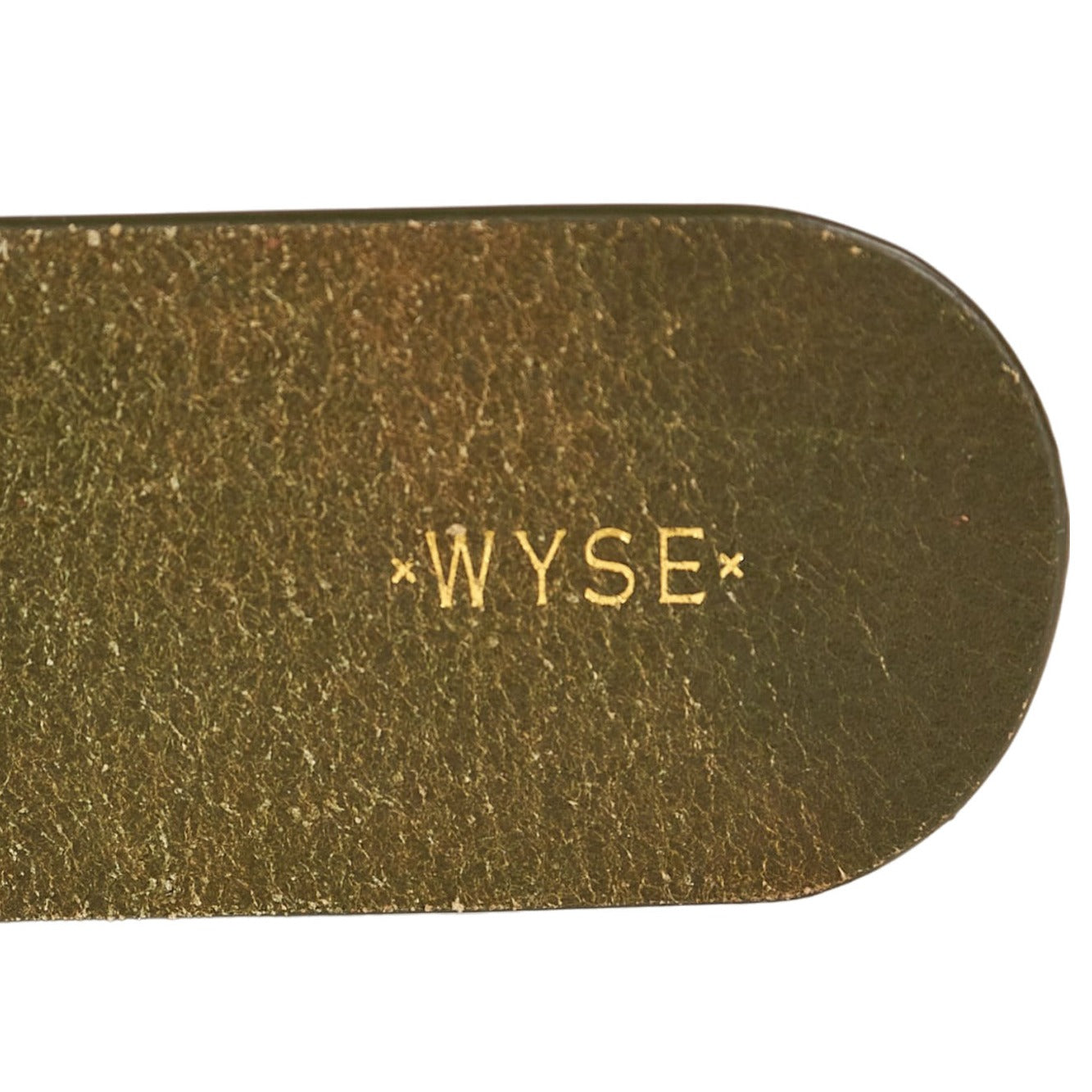 Wyse Olive Leather Belt