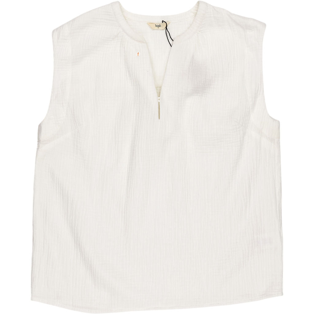 Hush White Sylvia Top Cotton