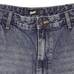 Pull & Bear Blue Denim Cargo Shorts