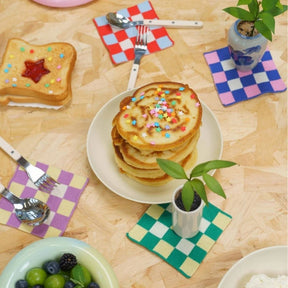 Knitted Placemats - Set of 4 - 45 x 35cm - 100% Cotton