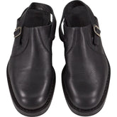 YMC Black Leather Slingback Shoes