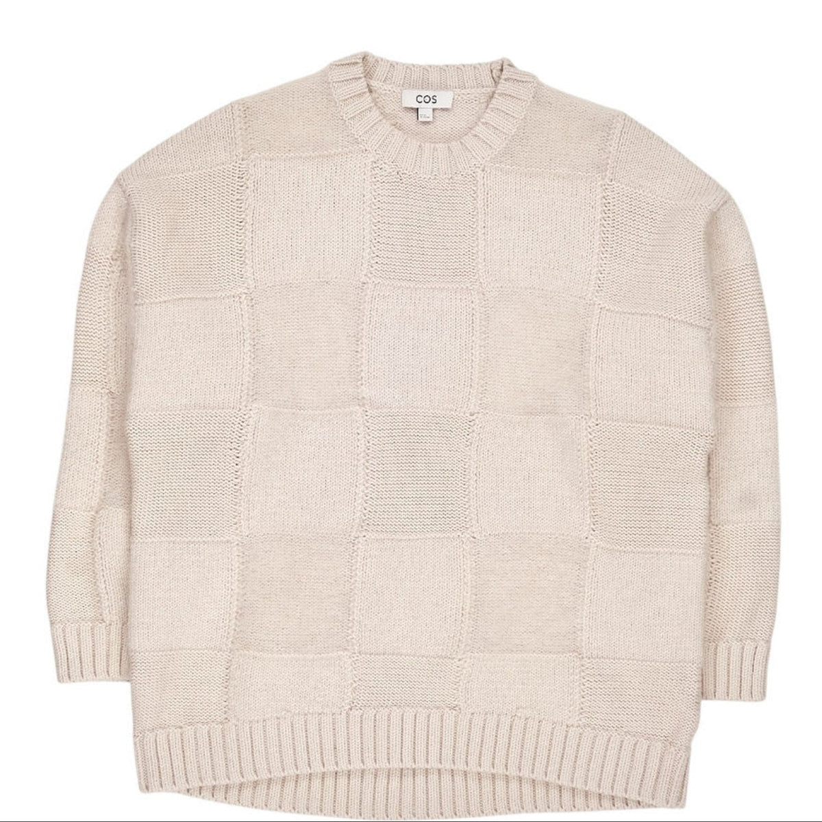 COS Cream Wool Blend Jumper