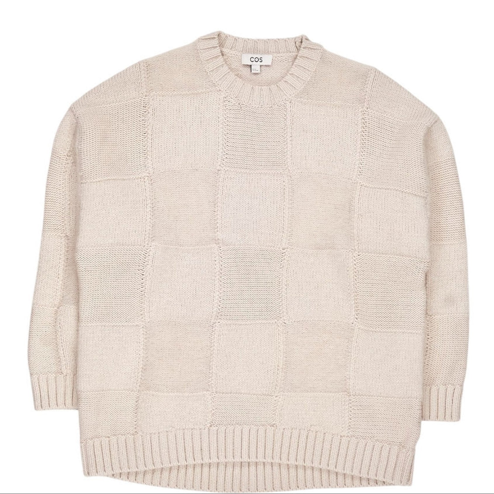 COS Cream Wool Blend Jumper