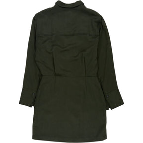 Hush Dark Green Maia Mini Utility Dress