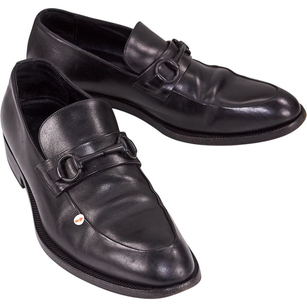 Gucci Black Leather Loafers