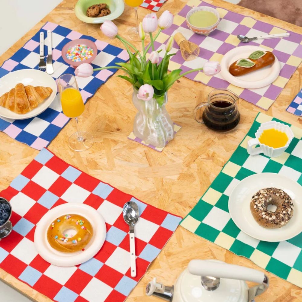 Knitted Placemats - Set of 4 - 45 x 35cm - 100% Cotton