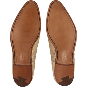 Crockett & Jones Ivory Leather Brogues