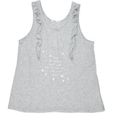 Promise Grey Ruffle Sleep Top